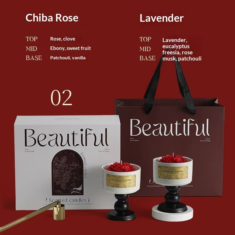 Camellia-scented Candle Gift Set For Birthdays