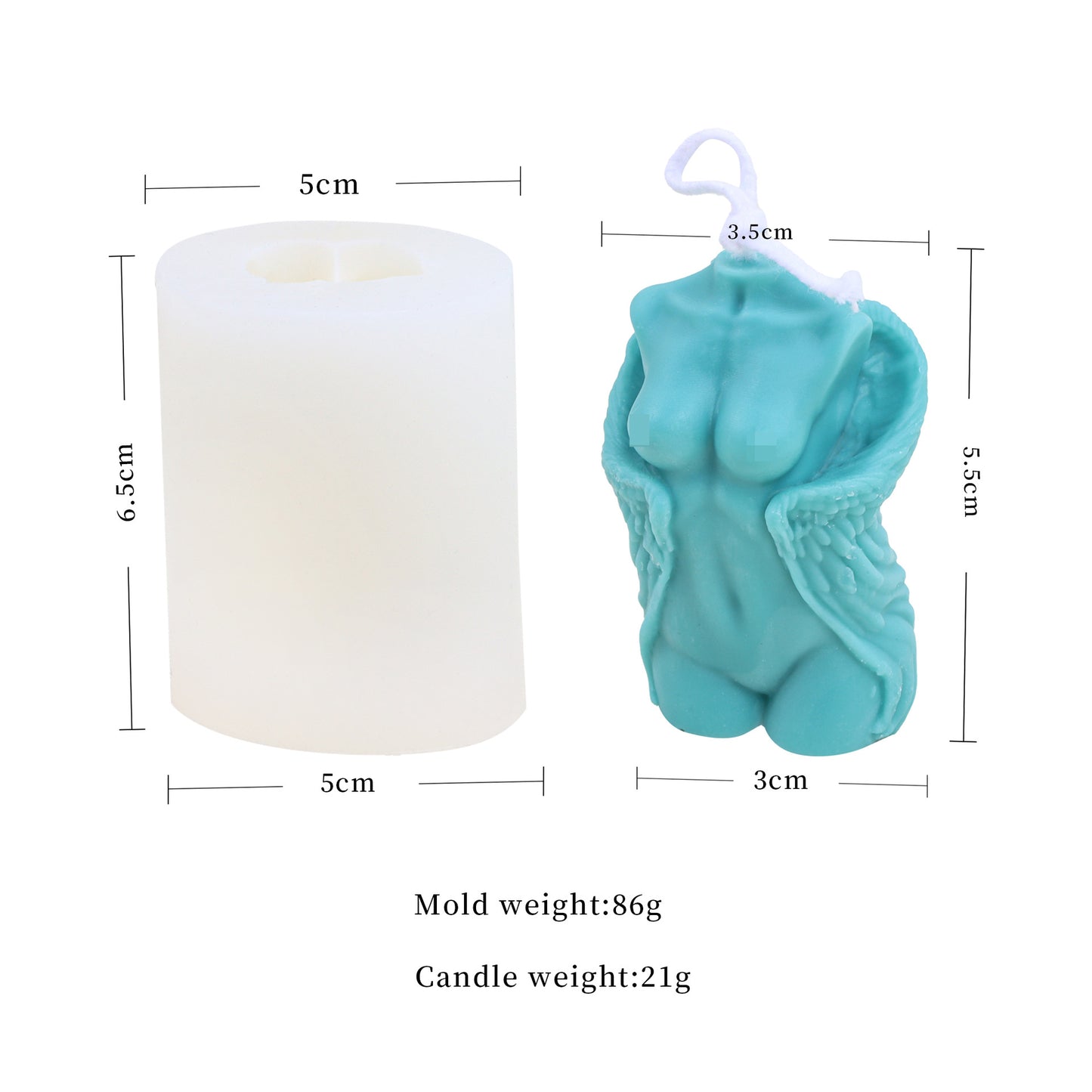Silicone Scented Candle Mould For Men And Women