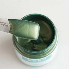 Acrylic Pigment Applied To Metal Scented Candle