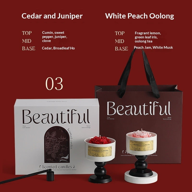 Camellia-scented Candle Gift Set For Birthdays