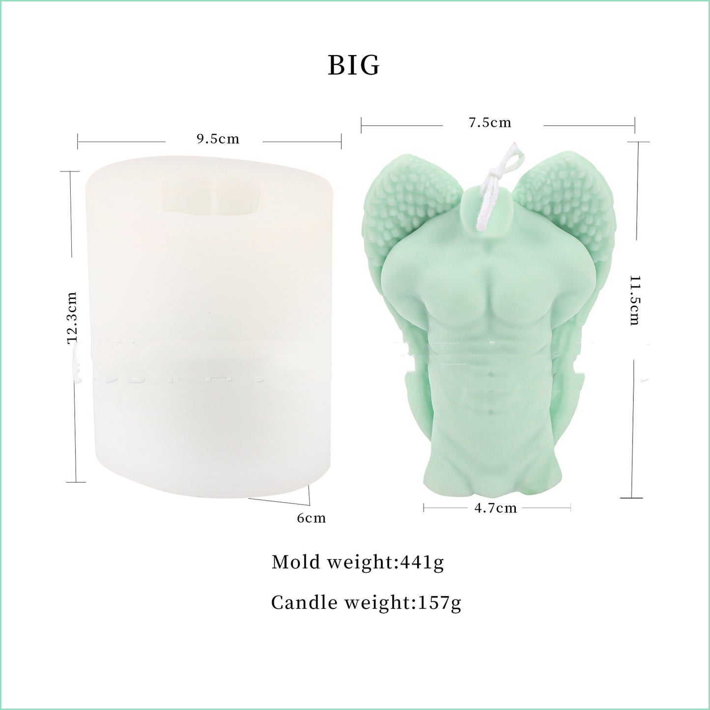 Silicone Scented Candle Mould For Men And Women