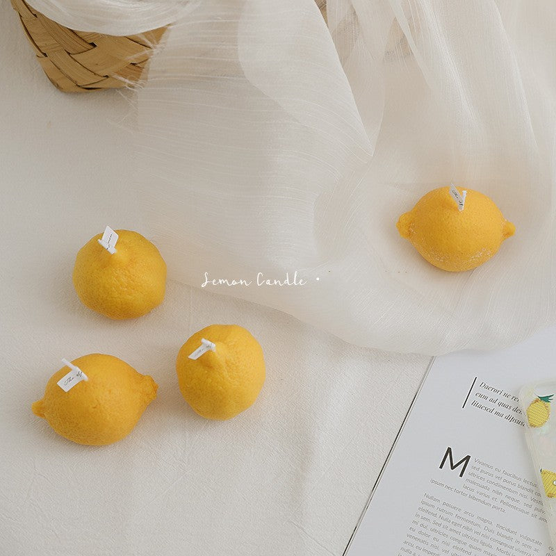 Creative Lemon Scented Candle Ornaments