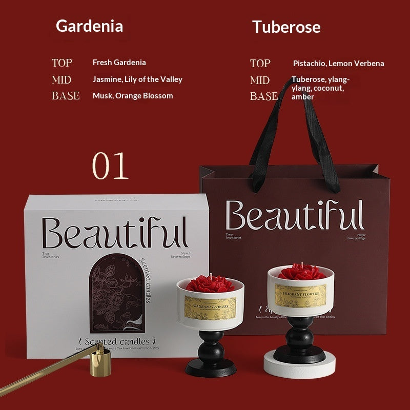 Camellia-scented Candle Gift Set For Birthdays